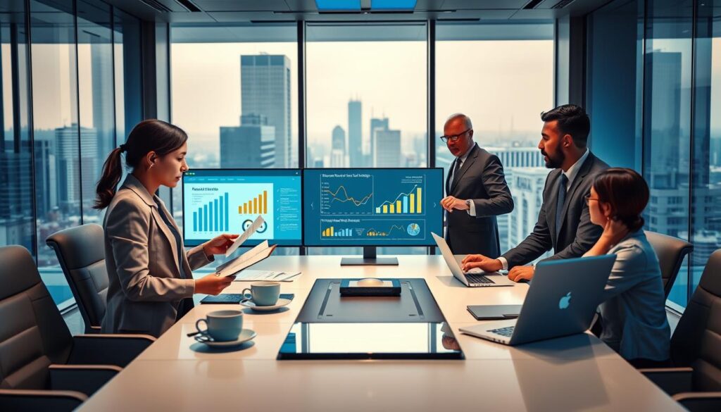 A sleek and modern office environment filled with professional individuals discussing investment strategies. In the foreground, a focused young woman in business attire is analyzing financial documents, while a middle-aged man gestures towards a digital tablet showcasing financial benefits and tax incentives. The middle ground features a polished conference table adorned with laptops and coffee cups, surrounded by charts and graphs displayed on a futuristic screen. The background reveals a panoramic cityscape through large glass windows, with blue and gold accents illuminating the space, creating a clean and premium atmosphere. Soft, natural lighting enhances the mood of collaboration and innovation, inviting viewers to explore the world of equity crowdfunding and investment advantages. A sleek and modern office environment filled with professional individuals discussing investment strategies. In the foreground, a focused young woman in business attire is analyzing financial documents, while a middle-aged man gestures towards a digital tablet showcasing financial benefits and tax incentives. The middle ground features a polished conference table adorned with laptops and coffee cups, surrounded by charts and graphs displayed on a futuristic screen. The background reveals a panoramic cityscape through large glass windows, with blue and gold accents illuminating the space, creating a clean and premium atmosphere. Soft, natural lighting enhances the mood of collaboration and innovation, inviting viewers to explore the world of equity crowdfunding and investment advantages.